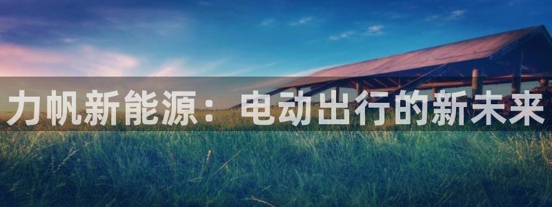众腾娱乐发7O777:力帆新能源:电动出行的新未来
