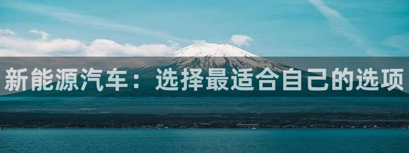 腾众娱乐:新能源汽车:选择最适合自己的选项