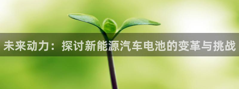 众腾娱乐得7O777:未来动力:探讨新能源汽车电池的变革与挑